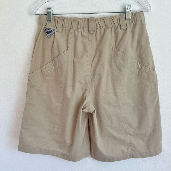 Boys Columbia Half Moon Performance Fishing Gear Shorts size XL Light Khaki Tan - Picture 6 of 16